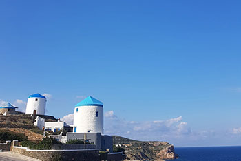 Traditional windmills in Kastro Sifnos
